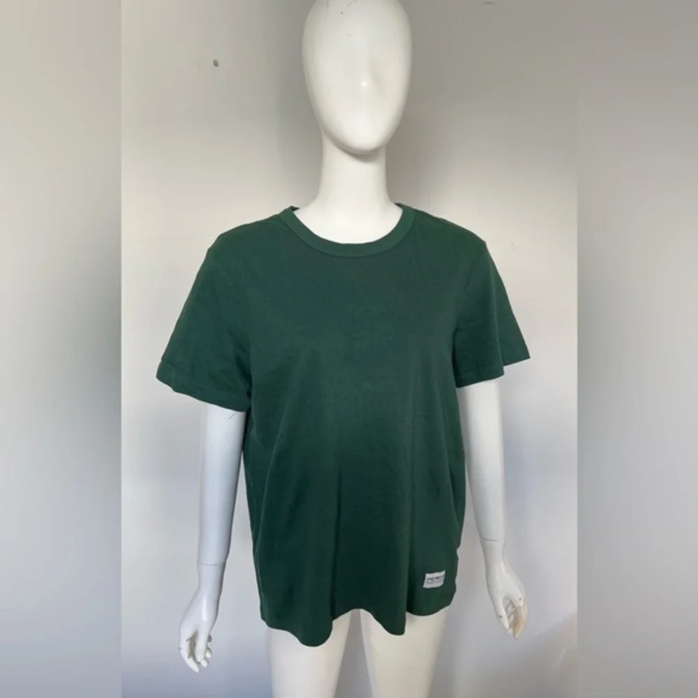 Women's Premium Soft Cotton Knit Basic T-Shirt Short Sleeve Green M NWOT